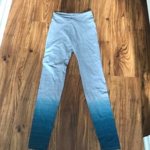 Kohls: ombré styled leggings; faded to blue